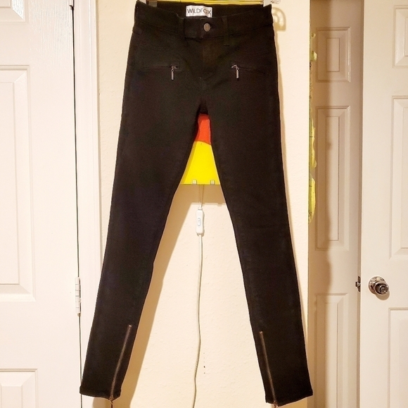 Wildfox | Black Zipper Skinny - Picture 1 of 5